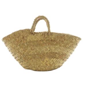 ANYA HINDMARCH ワッペン刺繍スパンコール付きカゴバッグ バスケット ハンド ベージュ /SS OS