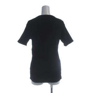 EVERYDAY I LIKE テレコ Tシャツ 黒 ブラック ラウンドネック 半袖 /AB OS