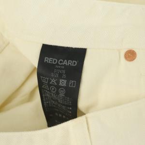 RED CARD 22AW Spick and Span別注 JAZZ ルーズテーパードワイドパンツ デニム 25 ホワイト