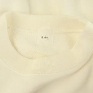 IENA 24AW コットン 裏毛クロップドプルオーバー スウェット トレーナー 長袖 オフホワイト /MY OS