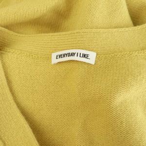 EVERYDAY I LIKE 24AW Charlotte Vネック カーディガン ニット カシミア混 イエロー /MY OS