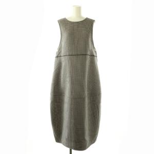 25AW ガンクラブトゥースリバー 4way コクーンワンピース 36 ベージュ