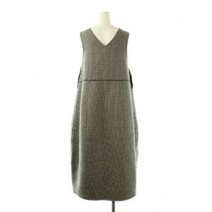 TOMORROWLAND collection 25AW ガンクラブトゥースリバー 4way コクーンワンピース 36 ベージュ