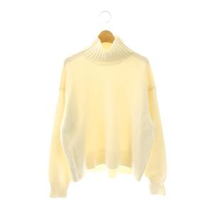 ウールカシミヤ アクアタートルネックニット セーター 長袖 オフホワイト /HK OS