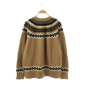 MILA OWEN MILAOWEN 24AW ビジュー釦ノルディックラメガウンカーディガン ニット F ベージュ /DF OS