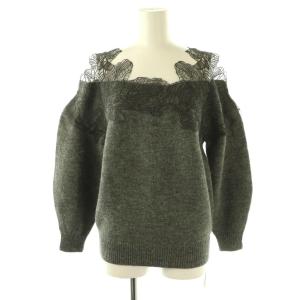 25AW レーストリミングニットプルオーバー セーター F グレー /DO OS