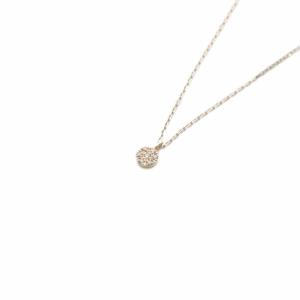 サークルネックレス K10 ダイヤ0.03ct イエローゴールド /SR SH
