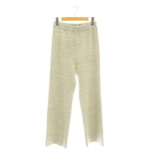 25SS jazz linen rib パンツ リブニット イージー 36 グレー /DF OS