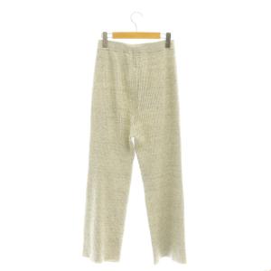 Plage 25SS jazz linen rib パンツ リブニット イージー 36 グレー /DF OS