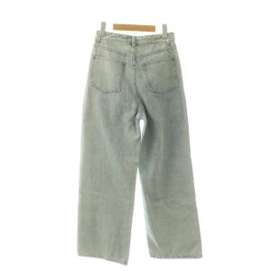 Rirandture 24AW ハートスタッズワイドデニムパンツ ジーンズ ジッパーフライ 2 ライトブルー シルバー色 /DO