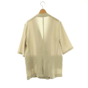 GALLARDAGALANTE 25SS ハーフスリーブジャケット 薄手 五分袖 F ベージュ /NR OS