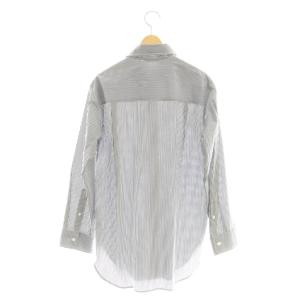 Deuxieme Classe Ivy Style シャツ ストライプ ブラウス 紺 白 /CX OS