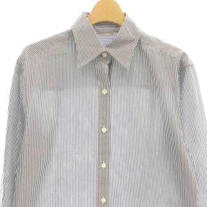 Deuxieme Classe Ivy Style シャツ ストライプ ブラウス 紺 白 /CX OS