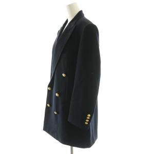CELINE 2V670092D 金ボタン ダブルブレスト ジャケット 38 ネイビー