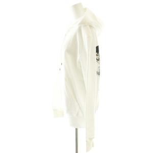 CHANEL P63299 グラフィティロゴ ジップアップパーカー M ホワイト