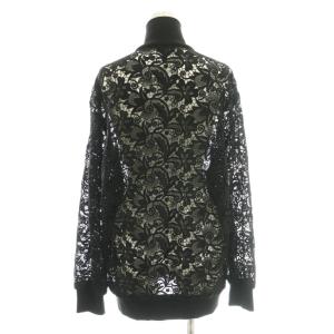 D&G レース パールロゴ ジップアップジャケット 42 ブラック