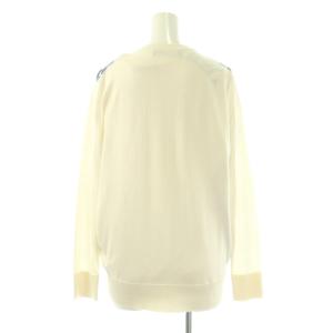 D&G アンサンブルニット カーディガン 長袖 カットソー ノースリーブ シルク 44 アイボリー 青 /NR