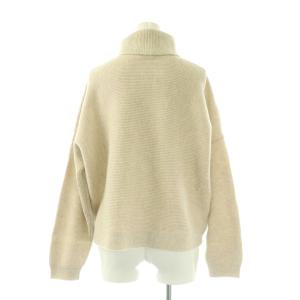 BRUNELLO CUCINELLI ウールカシミヤ タートルネックニット プルオーバー M ベージュ
