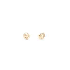 フラワーピアス K18 イエローゴールド /SR
