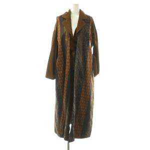 ベスト コート セットアップ 2点セット S ブラウン マルチカラー /ES OS