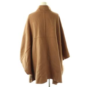 SLOBE IENA 23AW スタンドカラーダブルフェイスポンチョ ウール ベージュ 23020912402230