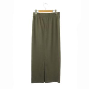 JOURNAL STANDARD 24SS ハリヌキテレコロングスカート タイト カーキグレー /NR OS