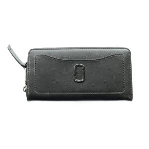 長財布 ラウンドファスナー レザー 黒 ブラック /SS OS