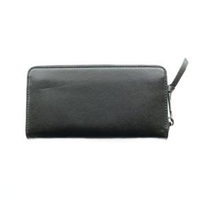MARC JACOBS 長財布 ラウンドファスナー レザー 黒 ブラック /SS OS