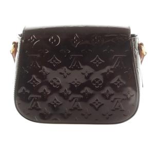 LOUIS VUITTON ベルフラワーPM モノグラム ヴェルニ ショルダーバッグ ダークパープル M91704