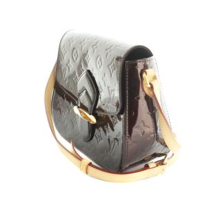 LOUIS VUITTON ベルフラワーPM モノグラム ヴェルニ ショルダーバッグ ダークパープル M91704