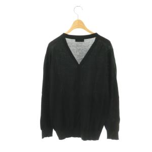 JOHN SMEDLEY コットンVネックカーディガン 長袖 M ブラック /DO OS