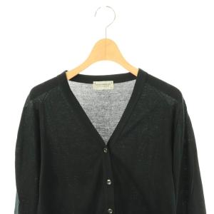 JOHN SMEDLEY コットンVネックカーディガン 長袖 M ブラック /DO OS