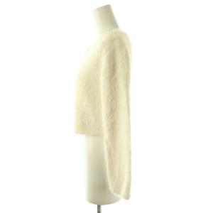 CELFORD 24AW フェザーヤーンショートカーディガン 長袖 Vネック F アイボリー /DO OS