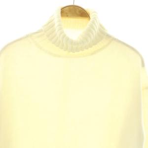 Aveniretoile 25AW タートルネック裾スリットニット セーター 36 オフホワイト /DF OS