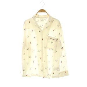 gelato pique ×SNOOPY Snoopy シャツ ロングパンツ セットアップ パジャマ F オフホワイト マルチカラー