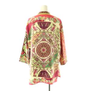 ETRO ペイズリー柄 シャツ チュニック 42 ピンク マルチカラー /ES OS