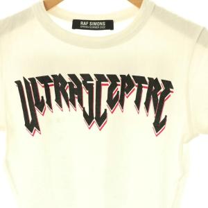 RAF SIMONS 22SS ULTRASCEPTRE Tシャツ カットソー 半袖 S ホワイト ブラック レッド /DO