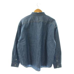 Levi's 25SS 別注SMU LS ZANDT CROPPED SHIRT M インディゴブルー
