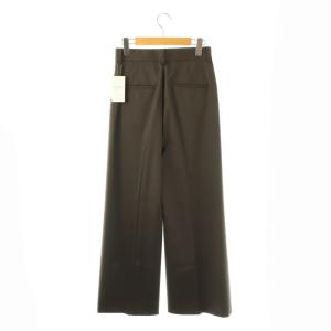 EVERYDAY I LIKE 25SS Essential Tuck ワイドパンツ スラックス 34 ダークブラウン /ES OS SH