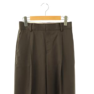 EVERYDAY I LIKE 25SS Essential Tuck ワイドパンツ スラックス 34 ダークブラウン /ES OS SH