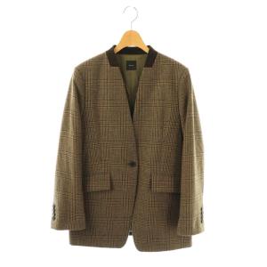 25AW クラシックツイードVカラージャケット 36 ブラウン