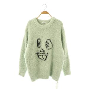 FURFUR ジェラートナイト ティアフェイスプルオーバー ニット セーター 長袖 F ミント /HK