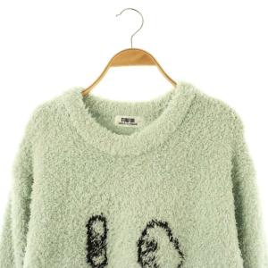gelato pique FURFUR ジェラートナイト ティアフェイスプルオーバー ニット セーター 長袖 F ミント /HK