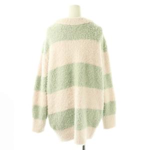 gelato pique ジェラートラガーボーダーカーディガン × FURFUR 長袖 ニット F ピンクミントグリーン /DO