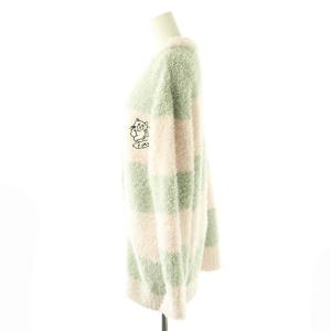 gelato pique ジェラートラガーボーダーカーディガン × FURFUR 長袖 ニット F ピンクミントグリーン /DO