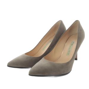 PELLICO ANDREA 80 パンプス ピンヒール ポインテッドトゥ スエード 35.5 ベージュ /YO38 SH