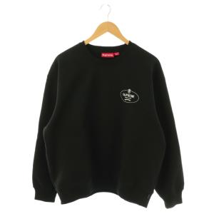 24AW Crest Crewneck スウェット M ブラック ホワイト