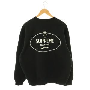 Supreme 24AW Crest Crewneck スウェット M ブラック ホワイト