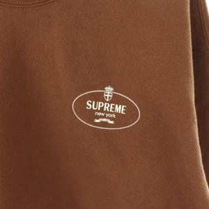 Supreme 24AW Crest Crewneck スウェット L ブラウン ホワイト