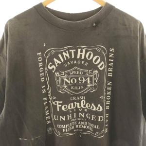 SAINTMICHAEL ×NEIGHBORHOOD STHD SS TEE FEARLESS ダメージS/STシャツ加工